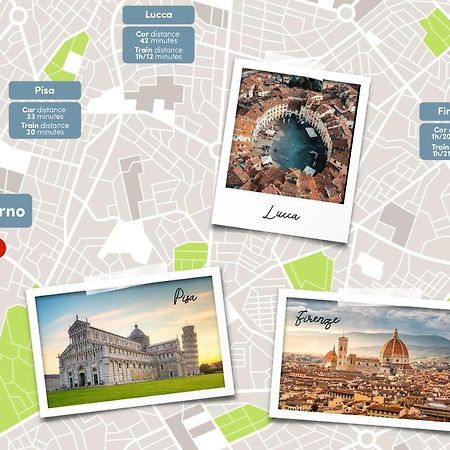 [FREE PARKING] Appartamento 5 STELLE elegante con suite Livorno Exterior foto