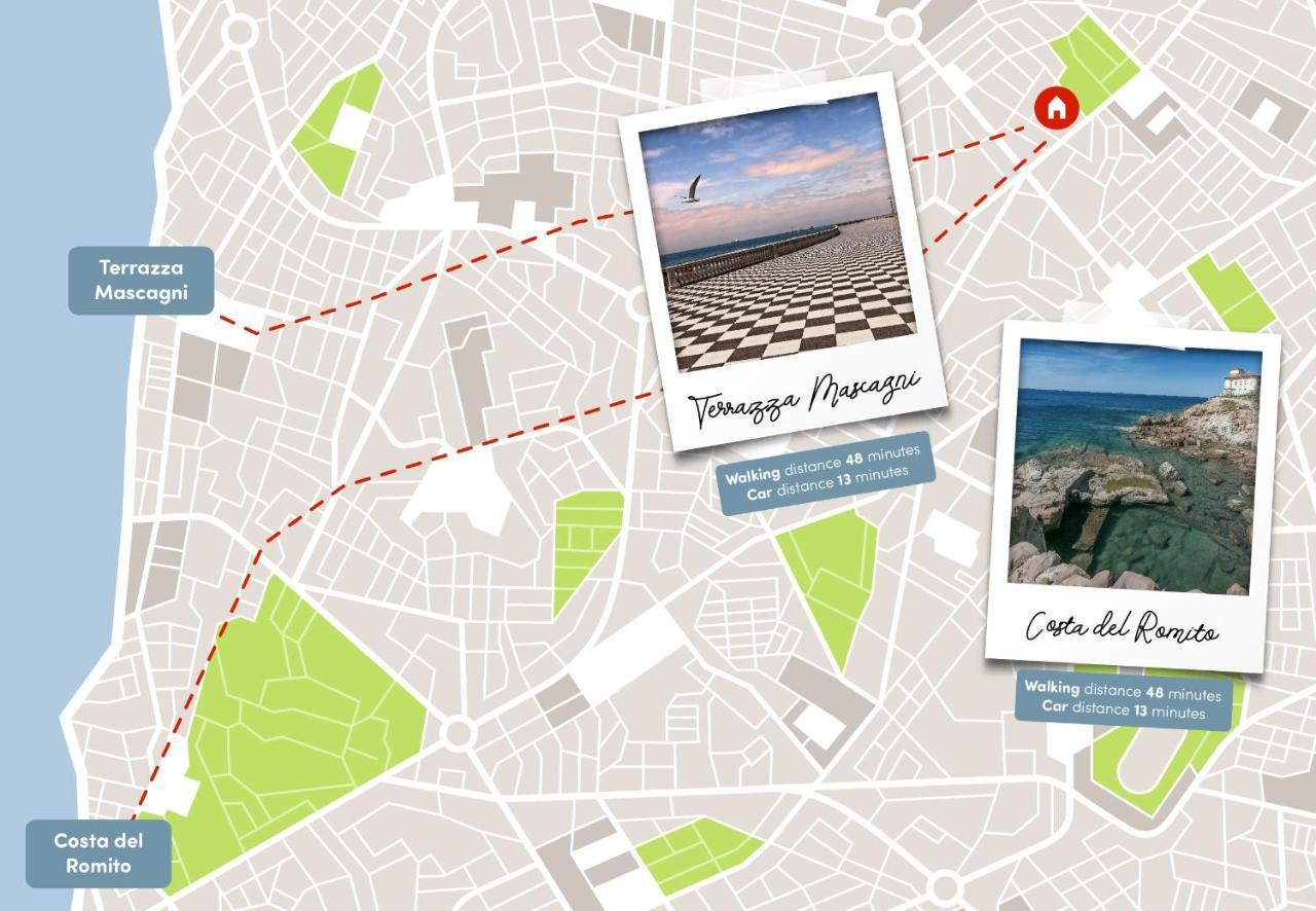 [FREE PARKING] Appartamento 5 STELLE elegante con suite Livorno Exterior foto